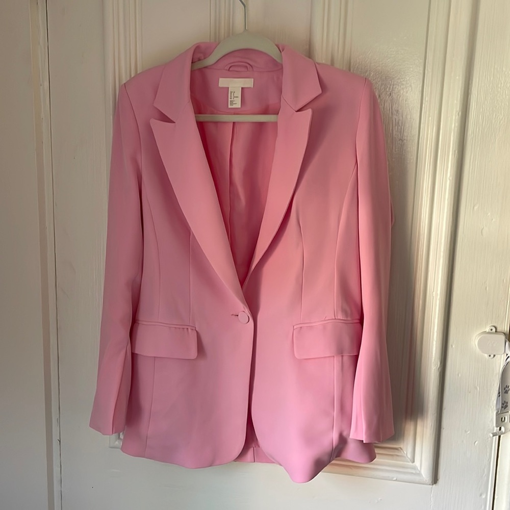H&M pink blazer
